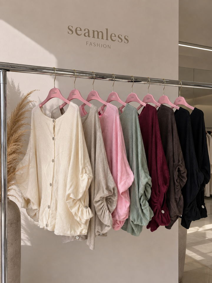OVERSIZE STRICKJACKE SELLA- Ver. Farben