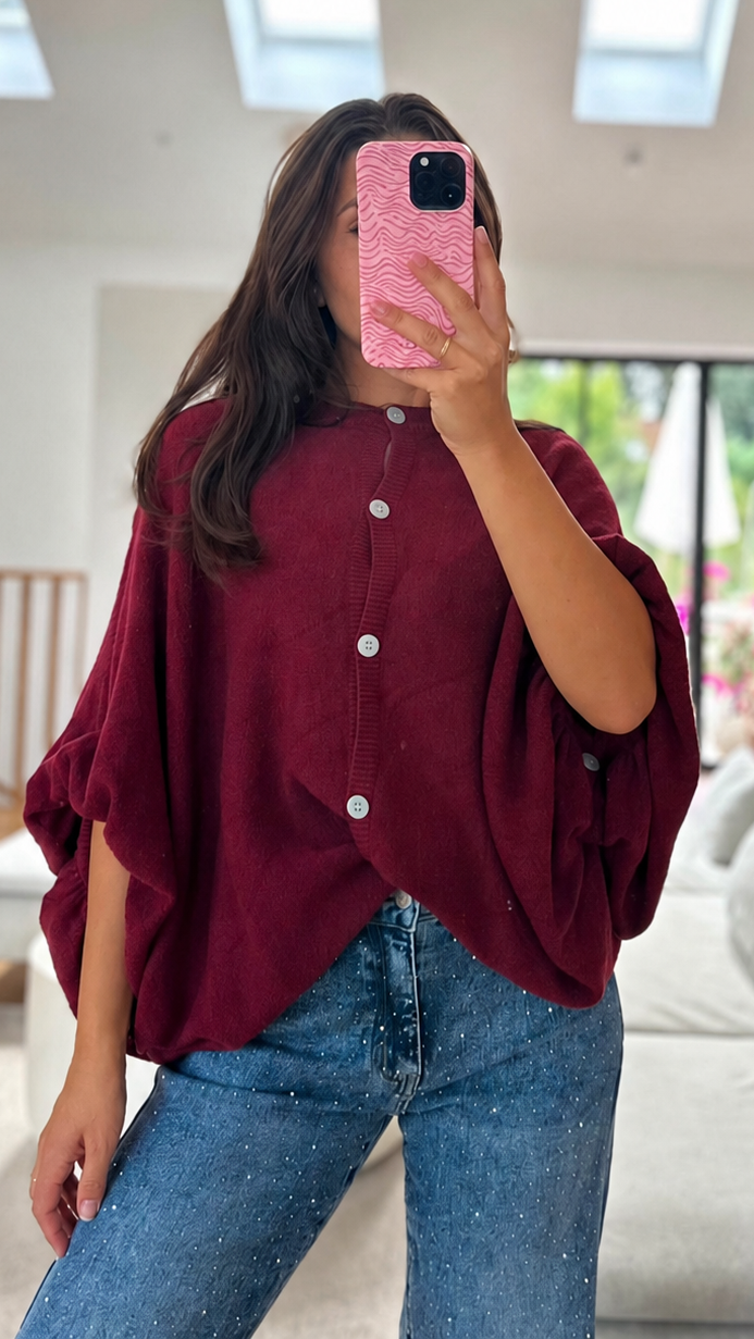 OVERSIZE STRICKJACKE SELLA- Ver. Farben