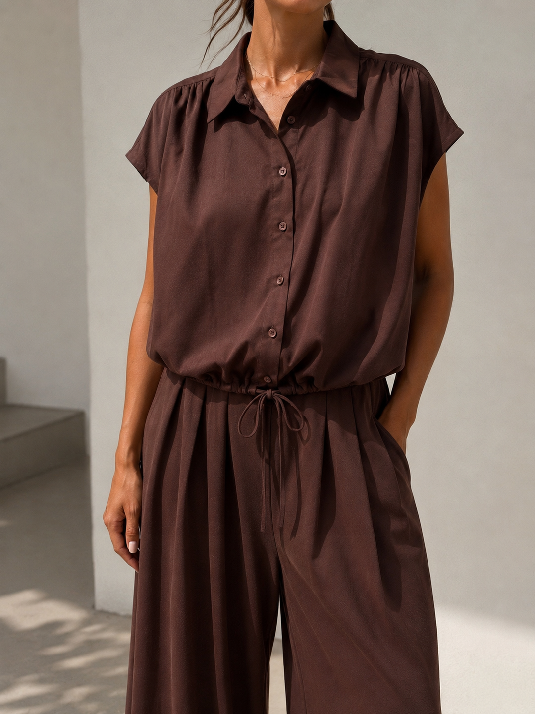 LOCKERE KURZARM BLUSE EVE - versch. Farben
