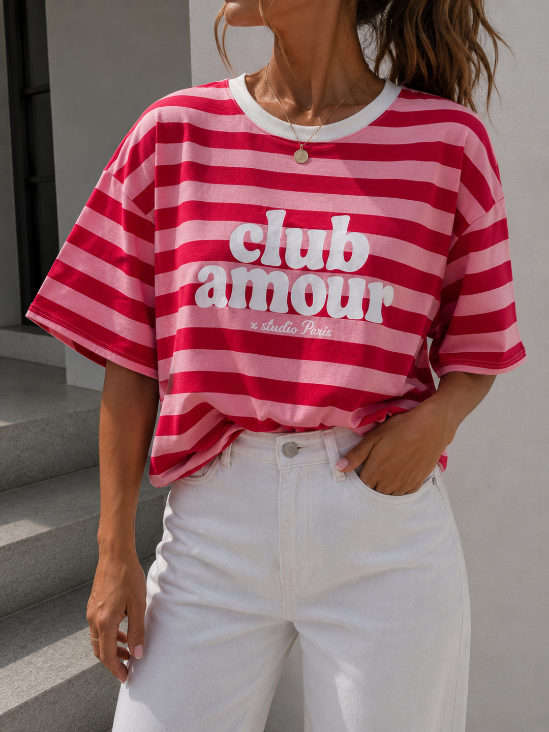 STREIFEN SHIRT CLUB AMOUR - versch. Farben