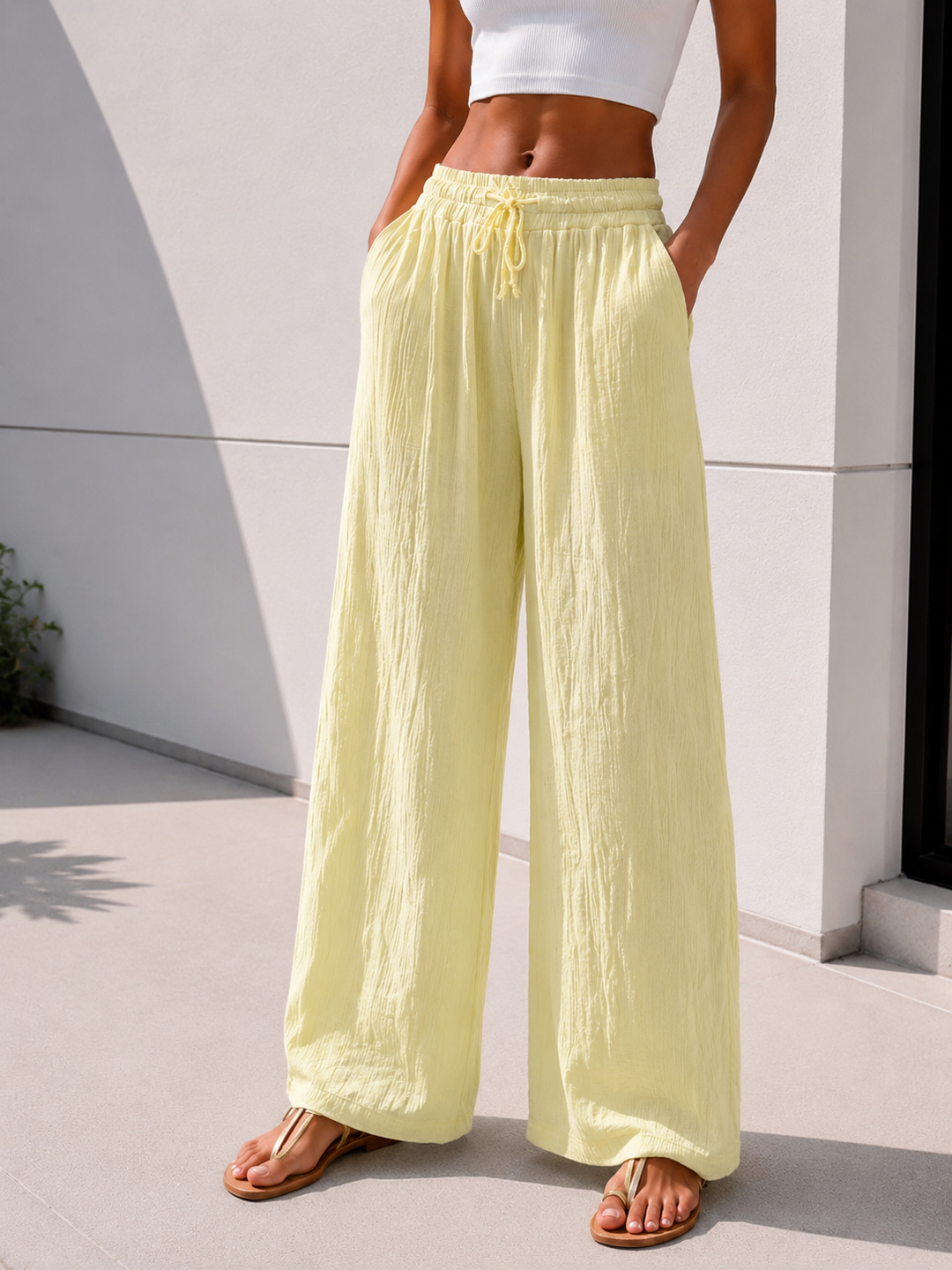 BASIC MUSSELIN HOSE - versch. Farben