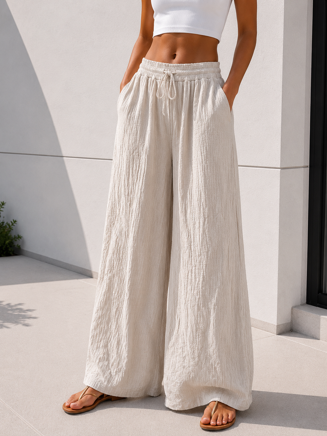BASIC MUSSELIN HOSE - versch. Farben