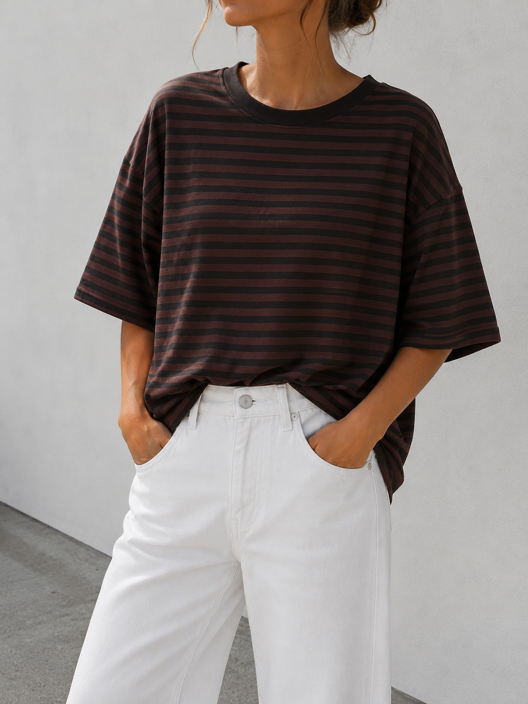LOCKERES STREIFEN T-SHIRT SHANDY - versch. Farben