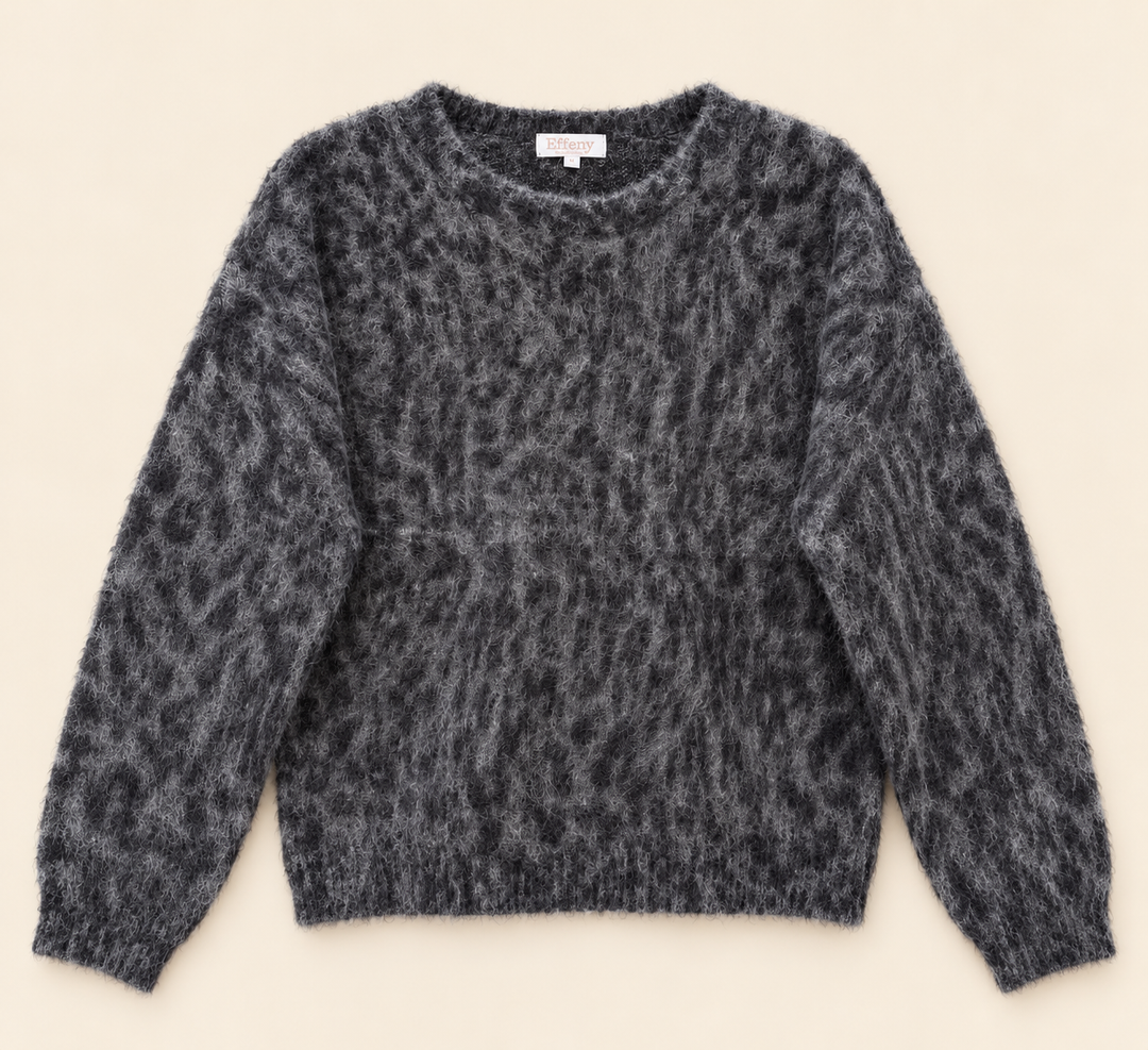 COZY GREY LEO PULLOVER - grau