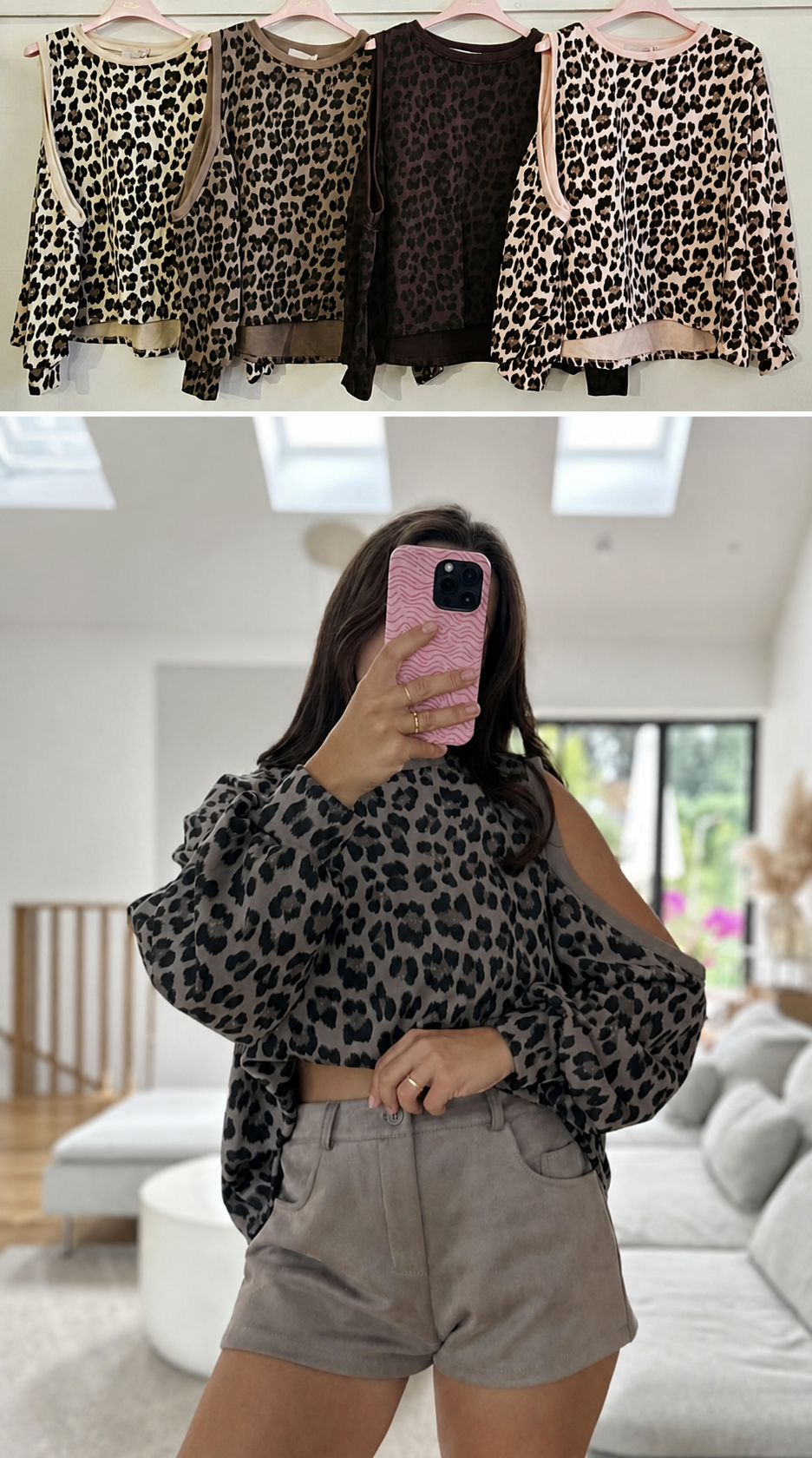 LEO SWEATSHIRT MIT CUT- Ver. Farben