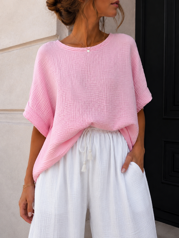 OVERSIZE MUSSELIN SHIRT GINA - versch. Farben