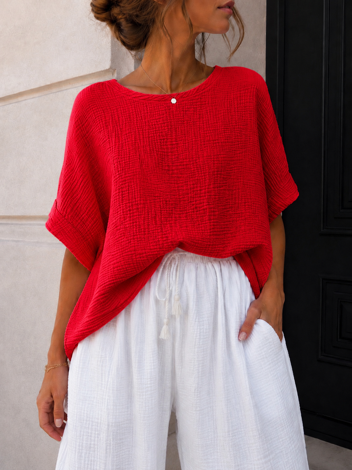 OVERSIZE MUSSELIN SHIRT GINA - versch. Farben
