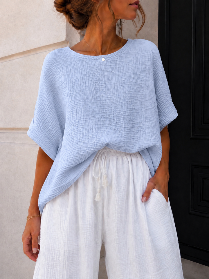 OVERSIZE MUSSELIN SHIRT GINA - versch. Farben