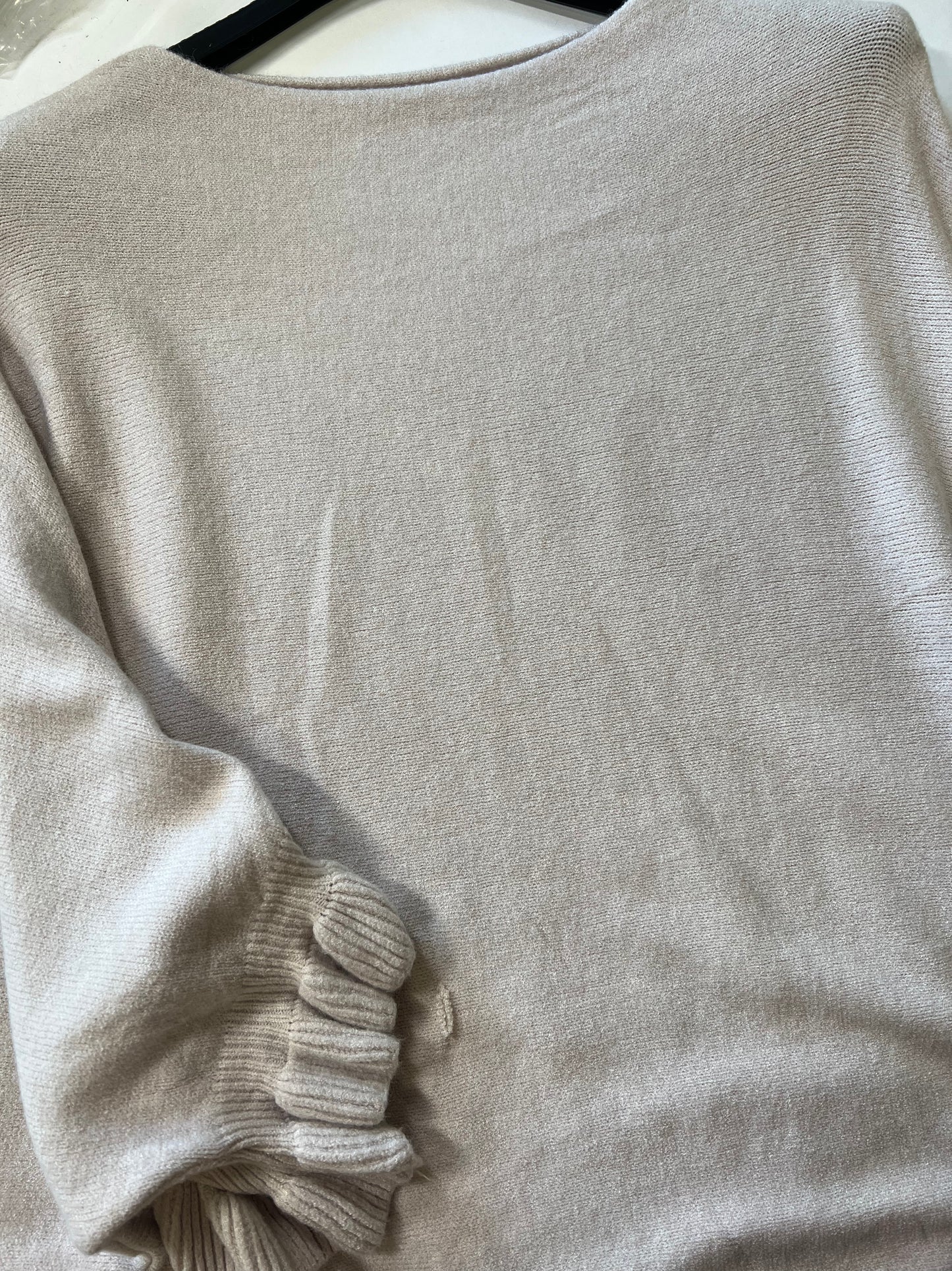 B WARE RÜSCHEN MAI PULLOVER - beige