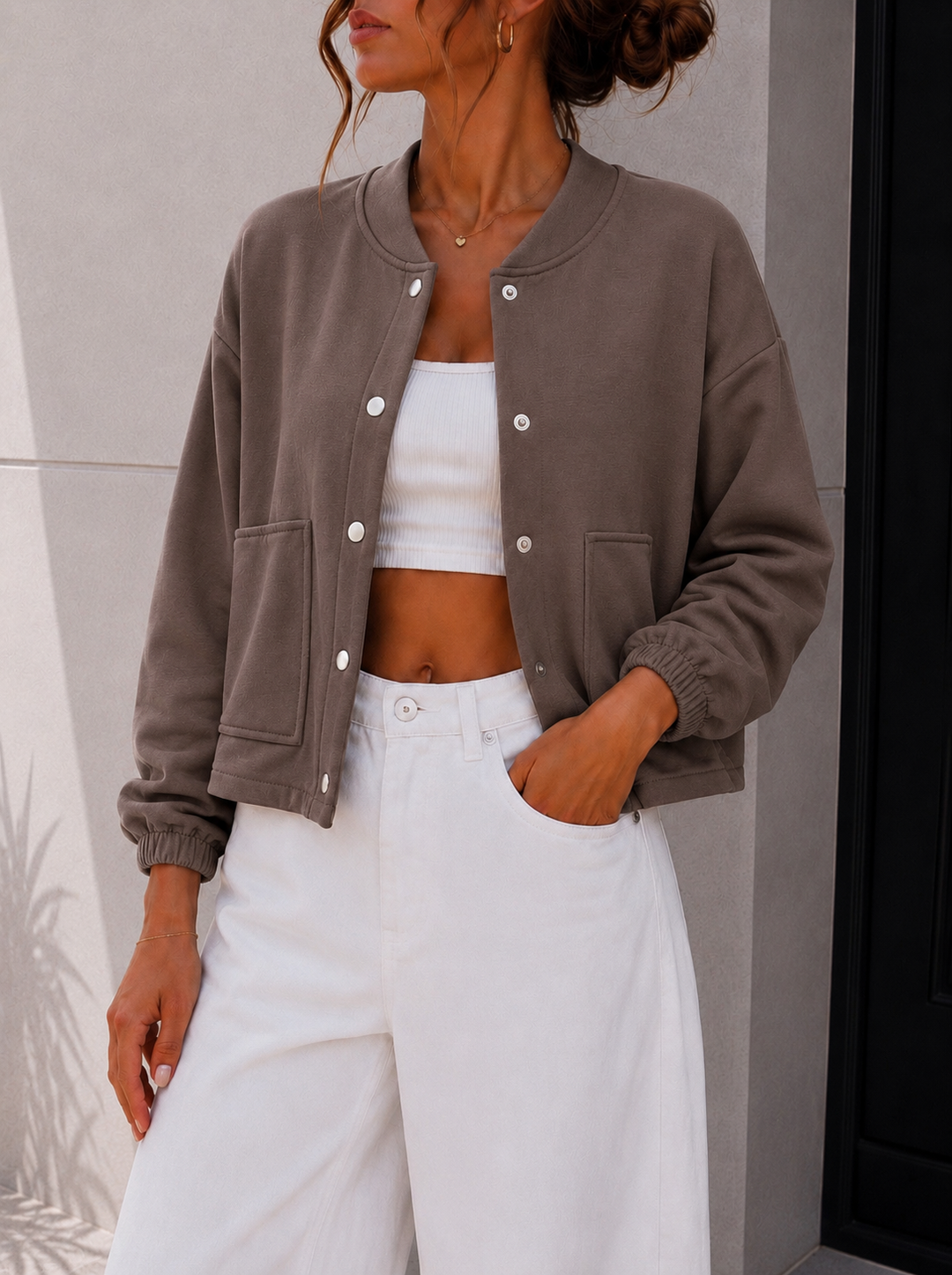 KURZE SOFT JACKE - versch. Farben