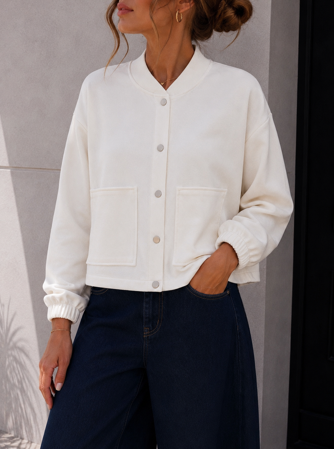 KURZE SOFT JACKE - versch. Farben