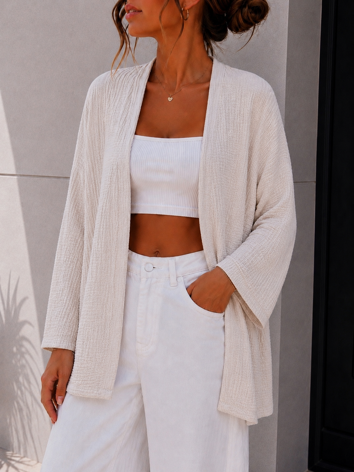 MUSSELIN CARDIGAN - versch. Farben