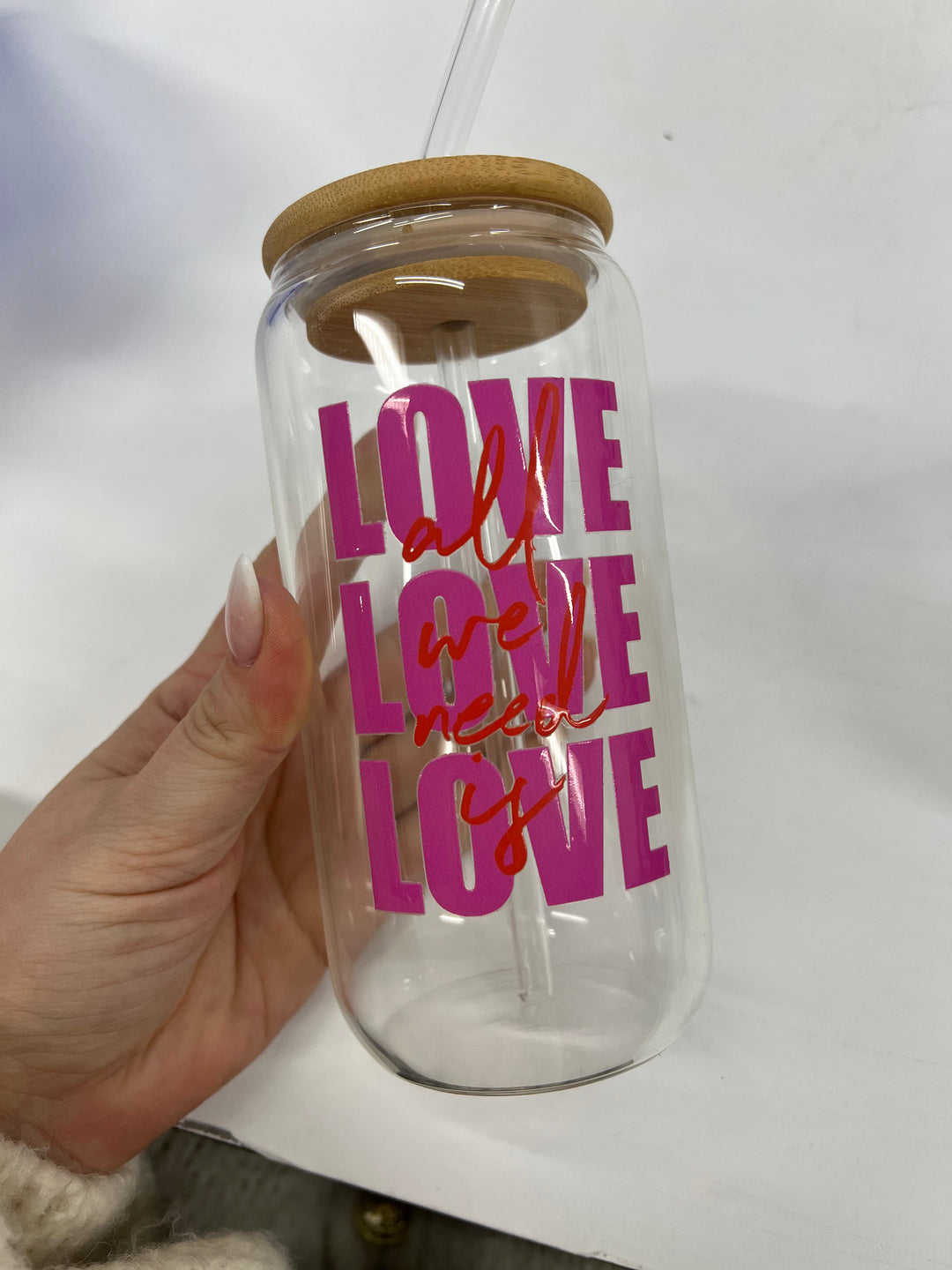 ALL YOU NEED IS LOVE GLAS