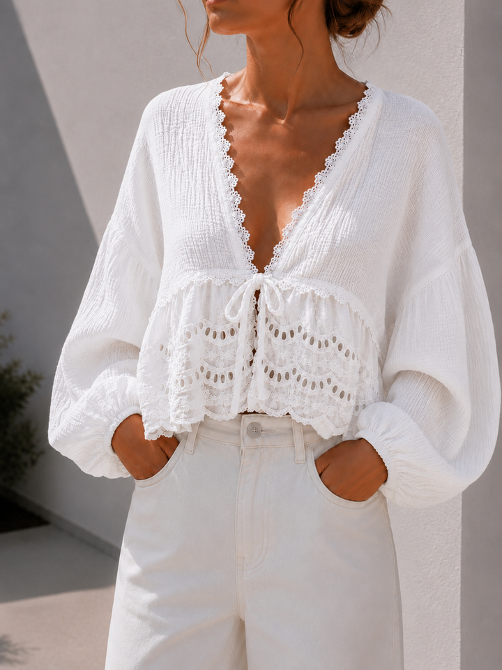 LOCHMUSTER MUSSELIN BLUSE LORITA - versch. Farben