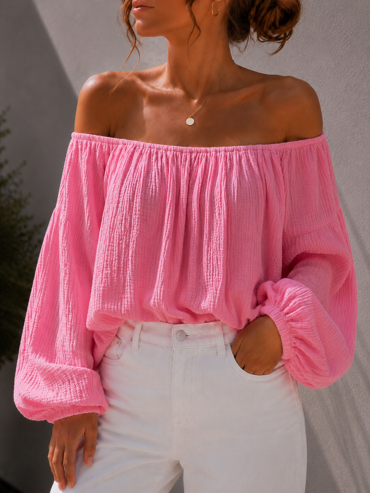 LOCKERE OFF SHOULDER BLUSE KATY - versch. Farben