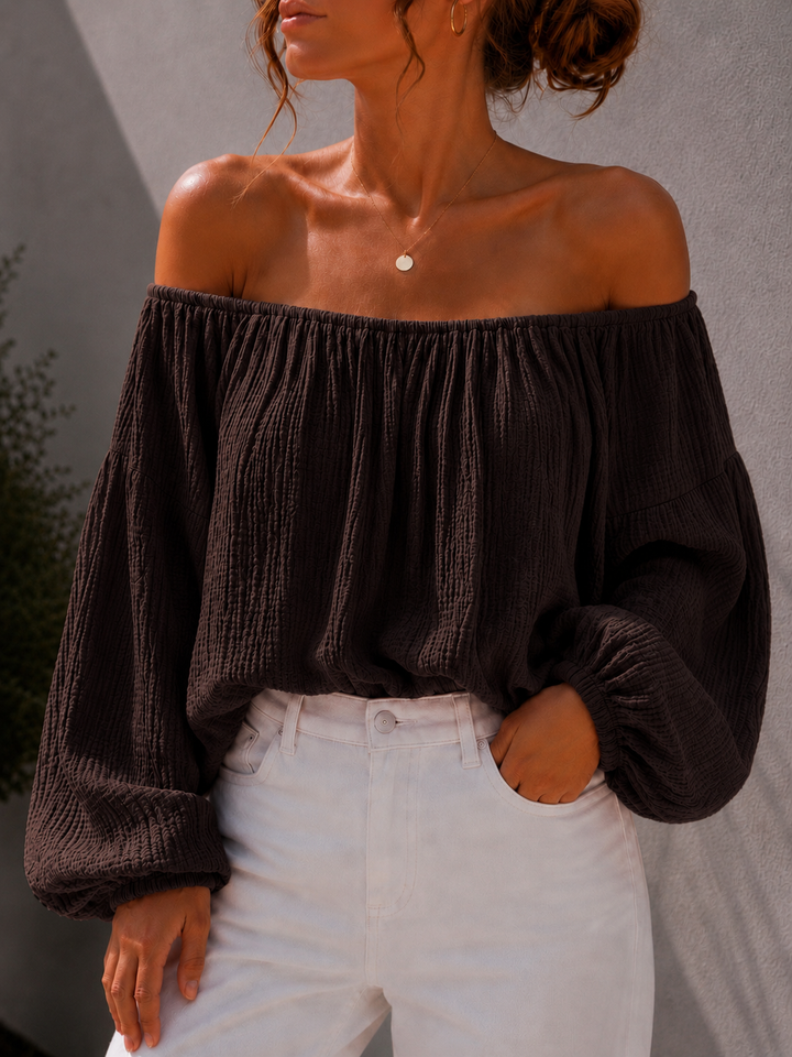 LOCKERE OFF SHOULDER BLUSE KATY - versch. Farben