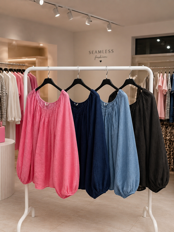 LOCKERE OFF SHOULDER BLUSE KATY - versch. Farben