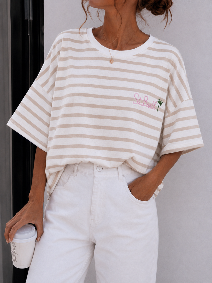 ST. BARTH STREIFEN T-SHIRT - versch. Farben