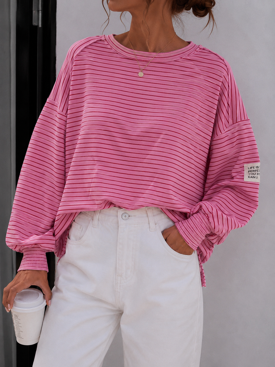 STREIFEN SWEATSHIRT LISA - versch. Farben