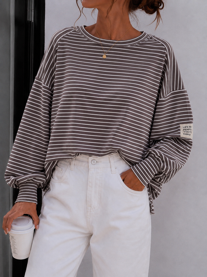 STREIFEN SWEATSHIRT LISA - versch. Farben