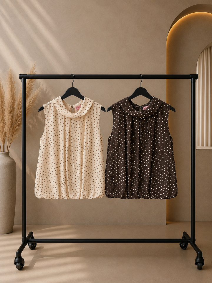 BLUSE mit Punkten Pari - versch. Farben