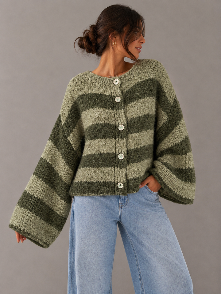 STREIFEN SOHO STRICKJACKE - versch. Farben