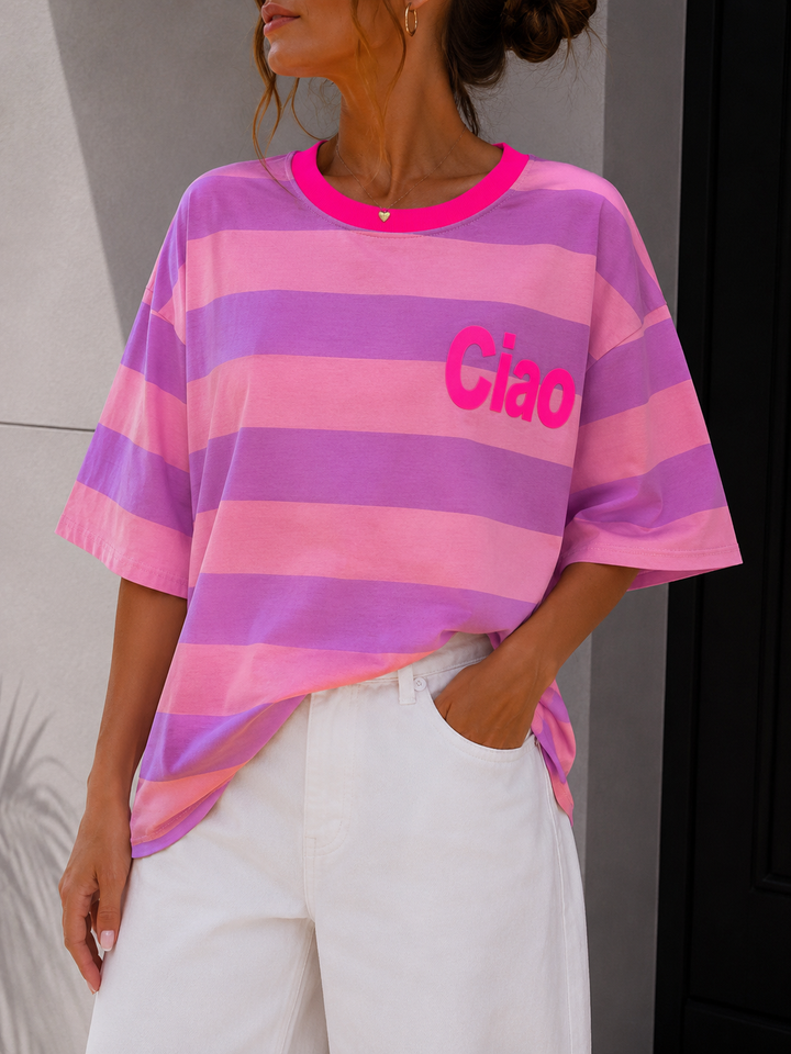 STREIFEN T-SHIRT CIAO - versch. Farben