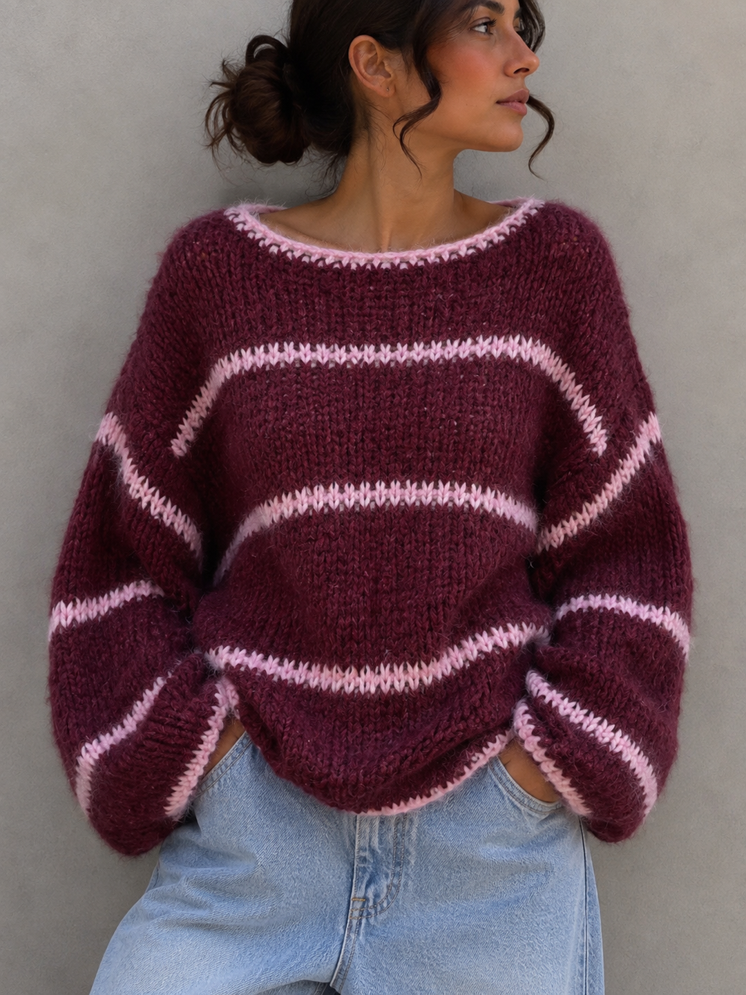 STREIFEN PULLOVER FRIDA - versch. Farben