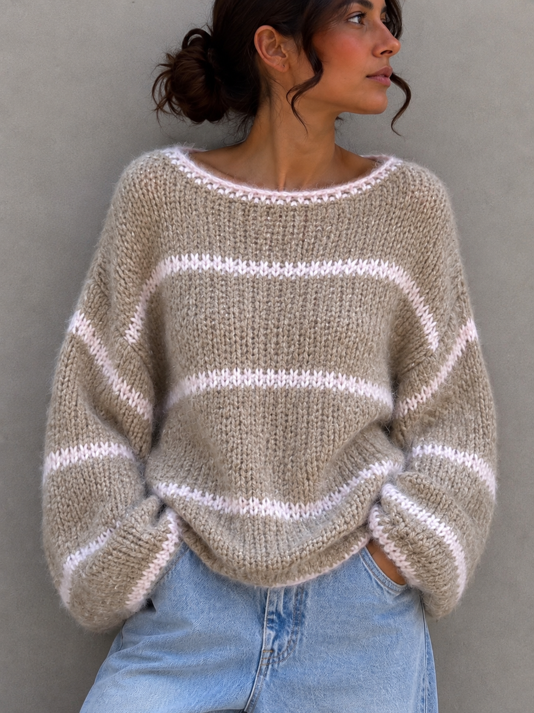 STREIFEN PULLOVER FRIDA - versch. Farben