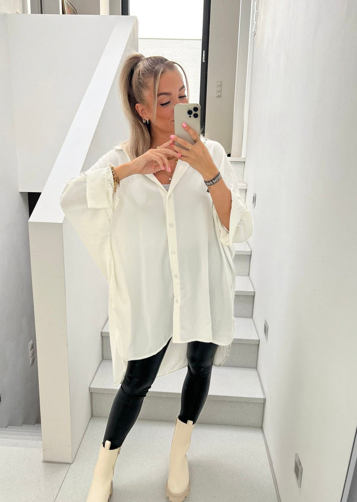 OVERSIZE LONGBLUSE - versch. Farben