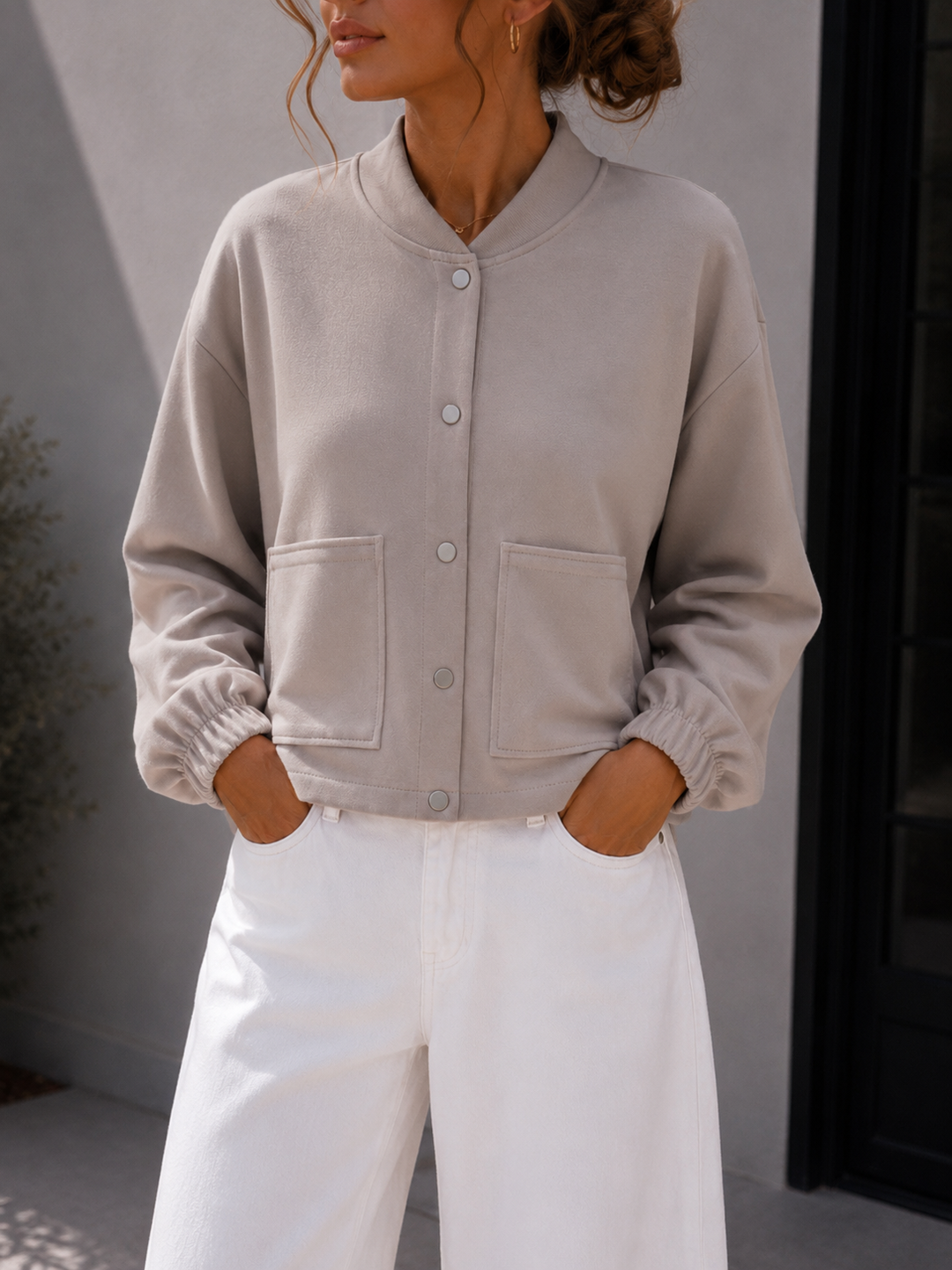 KURZE SOFT JACKE - versch. Farben