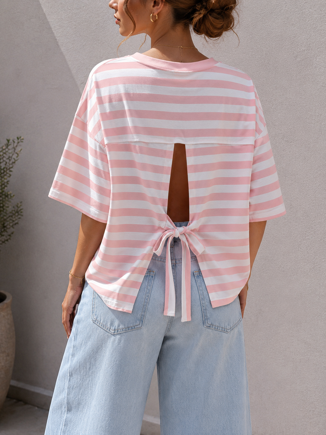 STREIFEN SHIRT ISA mit Scheife - Versch. Farben