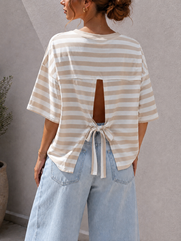 STREIFEN SHIRT ISA mit Scheife - Versch. Farben