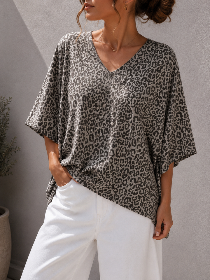 VISKOSE LEO T-SHIRT -  versch. Farben