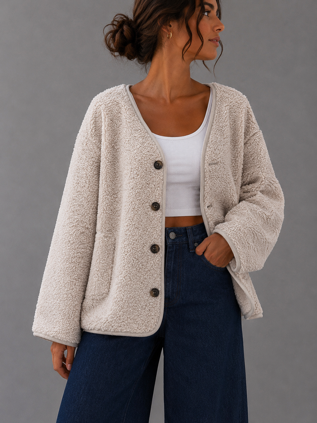 TEDDY JACKE RITA - versch. Farben