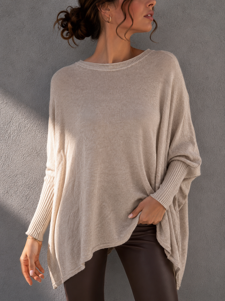 OVERSIZE BASIC STRICKPULLOVER MELL - versch. Farben