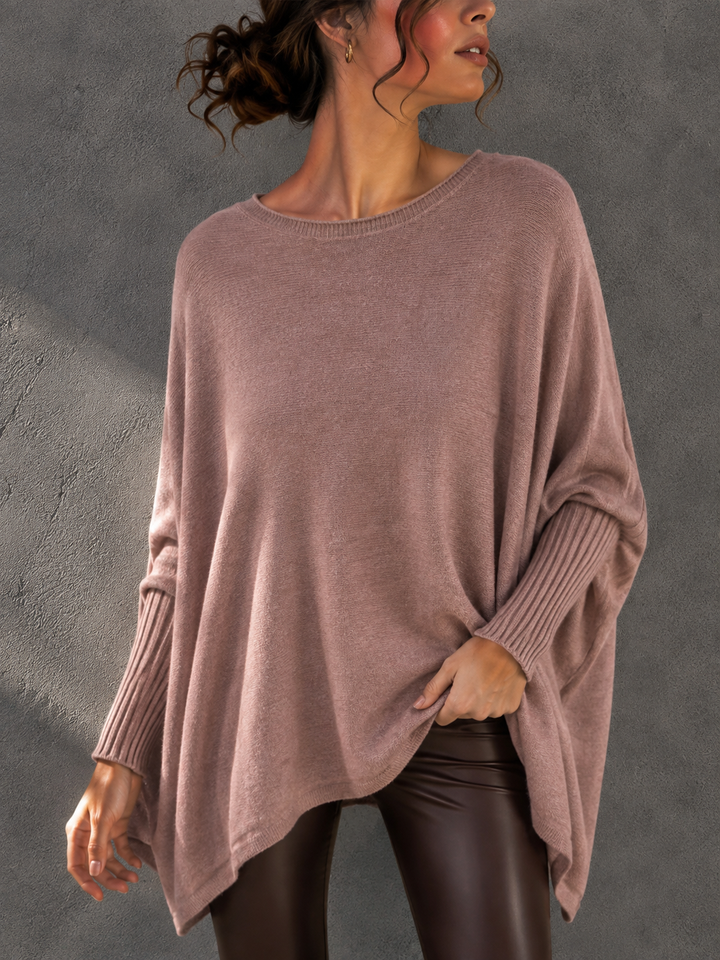 OVERSIZE BASIC STRICKPULLOVER MELL - versch. Farben