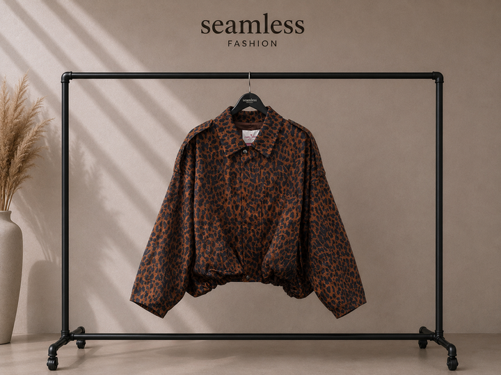 OVERSIZE LEO BALLON JACKE - Braun