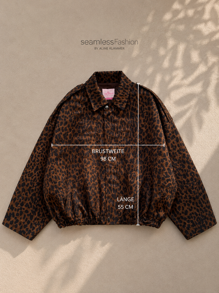 OVERSIZE LEO BALLON JACKE - Braun