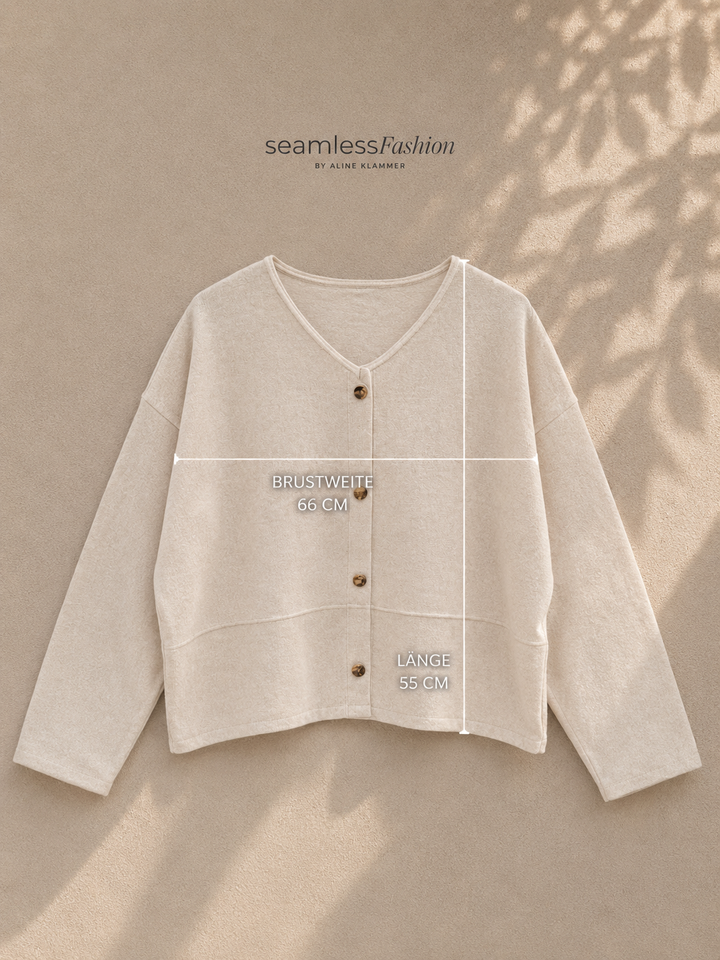 PULLOVER SARA mit Knöpfen - versch. Farben