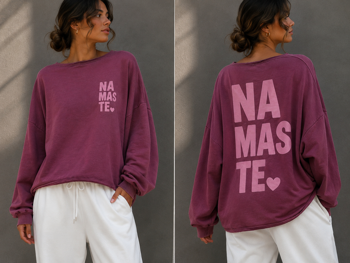 UNI SWEATSHIRT NAMASTE - versch. Farben