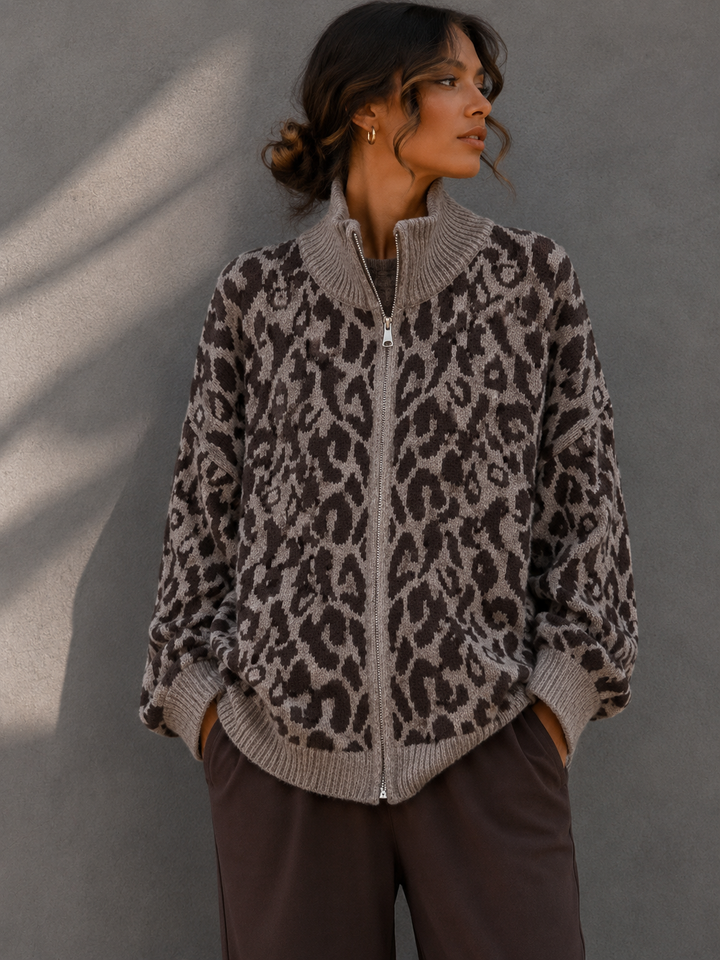 LEO STRICKJACKE mit Reißverschluss - versch. Farben