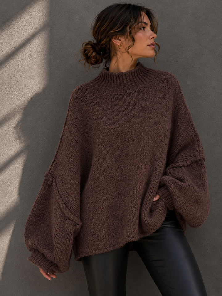 LANGER OVERSIZE STRICKPULLOVER MAIRA - versch.