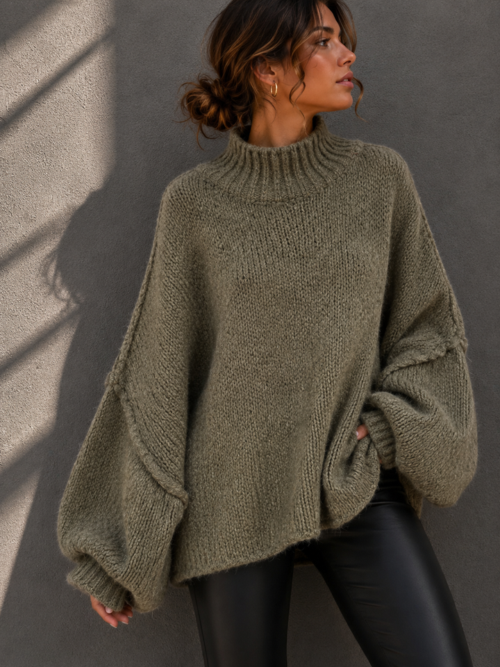 LANGER OVERSIZE STRICKPULLOVER MAIRA - versch.