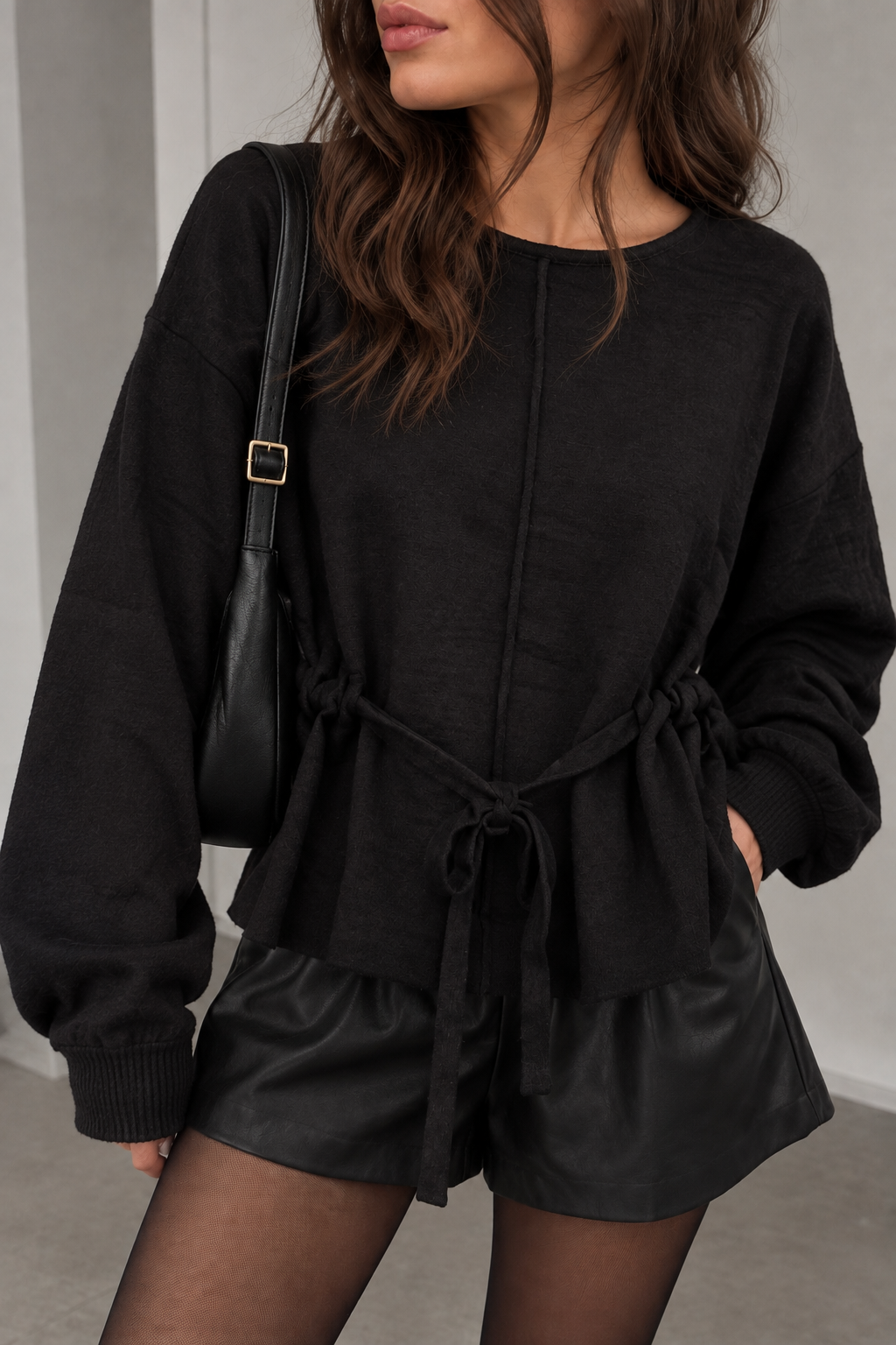 PULLOVER RITA zum binden - versch. Farben