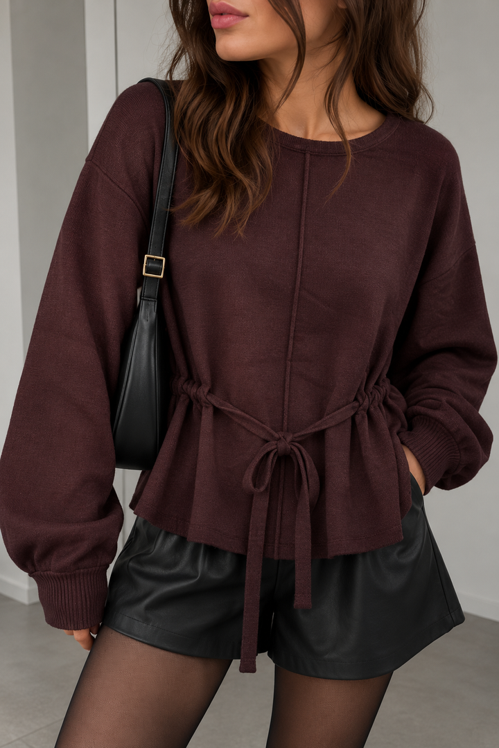 PULLOVER RITA zum binden - versch. Farben