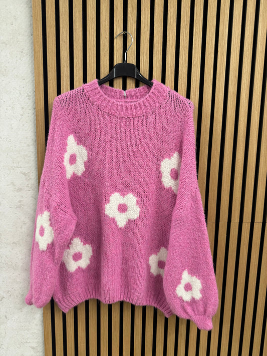 STRICKPULLOVER FLOWER BLOOM - versch. Farben