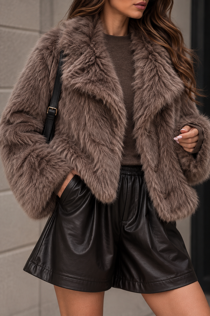 KUNSTFELL JACKE JULE - versch. Farben