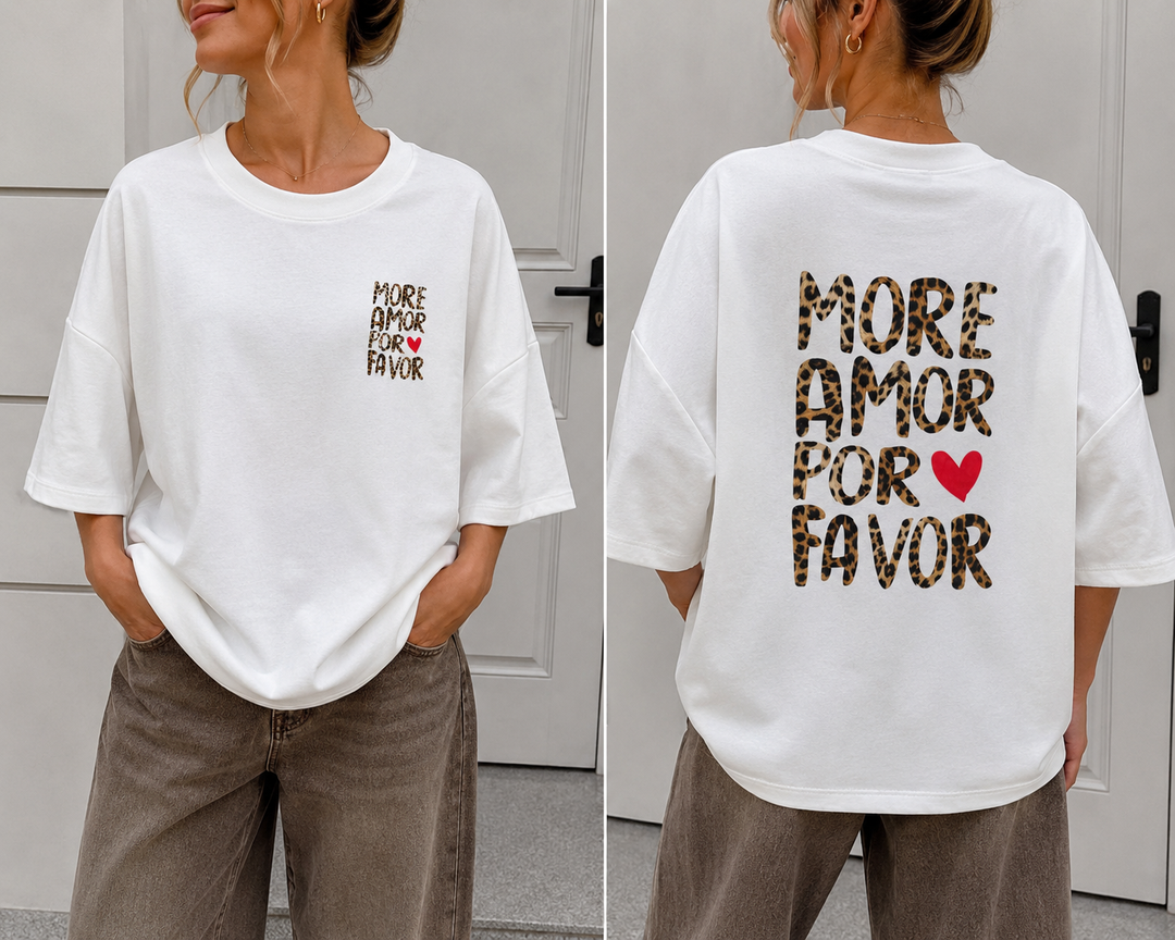 LEO MORE AMOR T-SHIRT - weiß