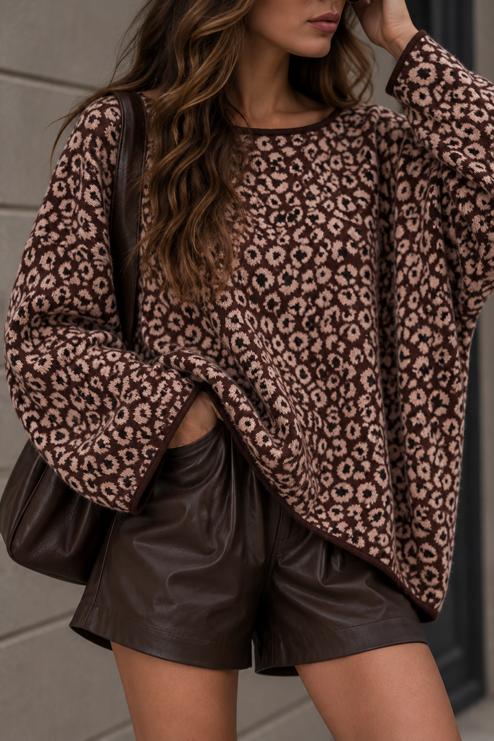 LOCKERER LEO STRICKPULLOVER - Braun